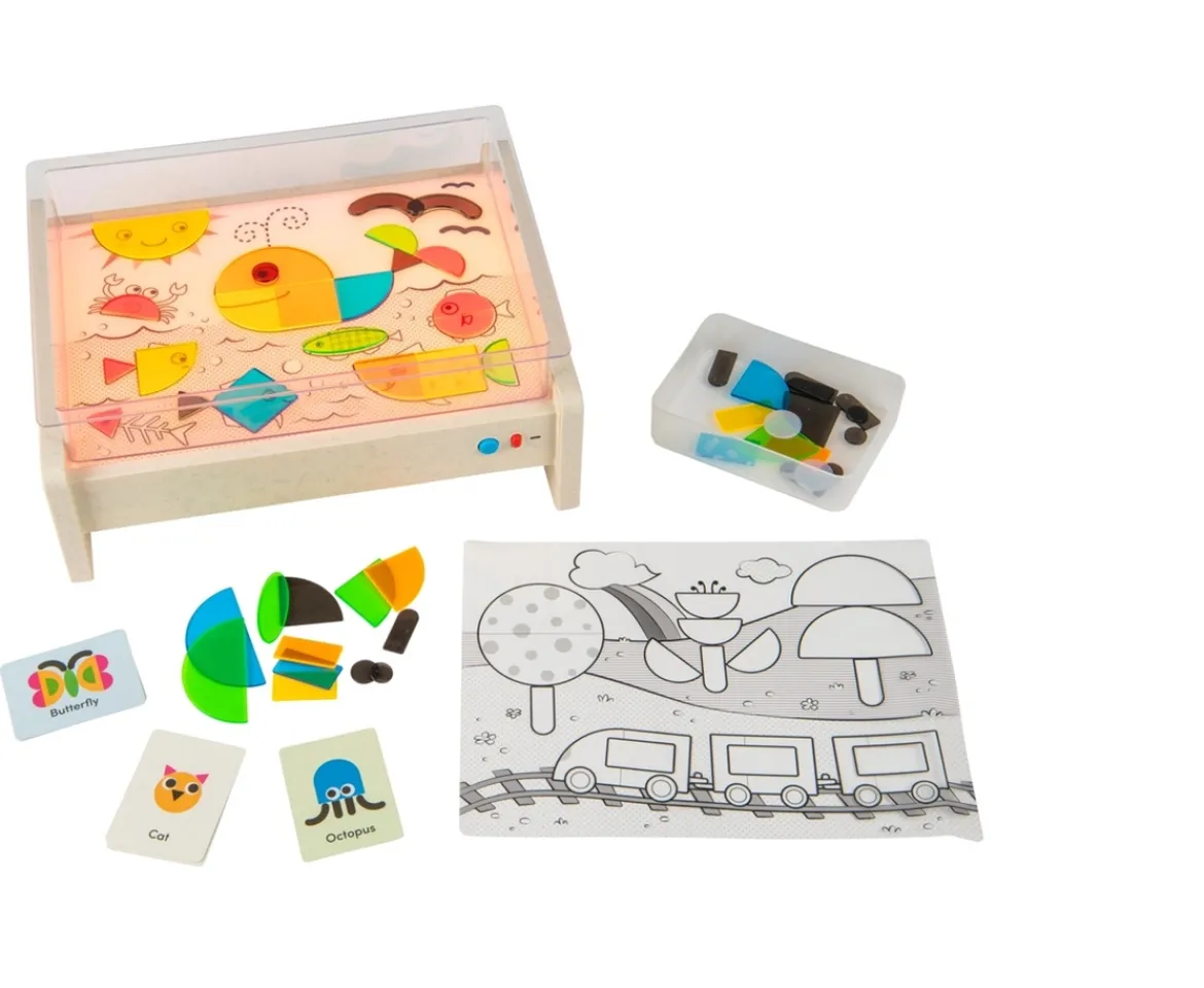 Ken Black Battat Education Bright Explorer Activity Light Box Playset| Preschool & Electronic Learning