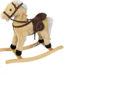 Ken Black Beige Wooden Rocking Horse| Dolls & Dollhouses