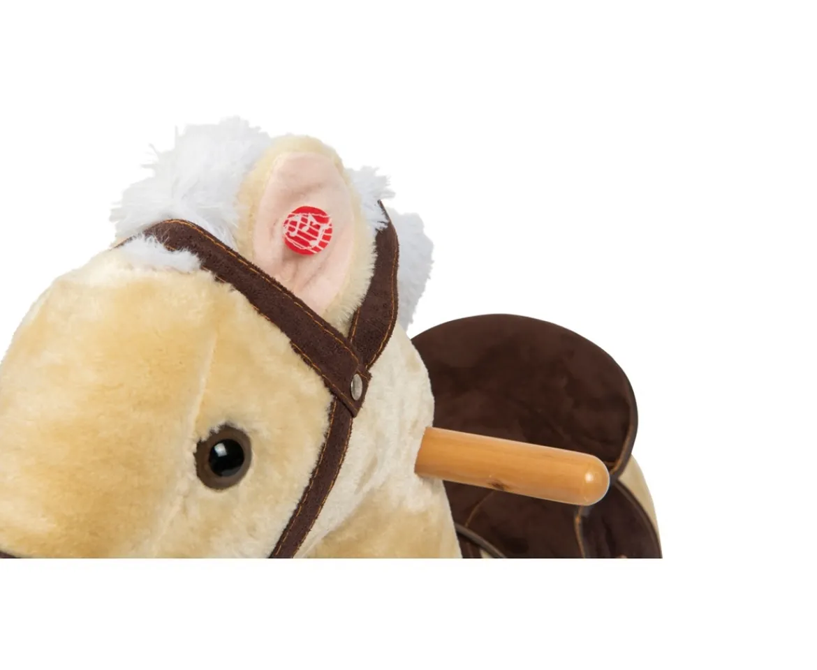 Ken Black Beige Wooden Rocking Horse| Dolls & Dollhouses