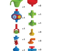 Ken Black Big Steps Tubes 'n' Pipes STEM Learning Bath Toy| Bath & Changing