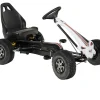 Ken Black Black & White Rally Go Kart| Pedal & Foot To Floor Ride Ons