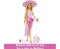 Ken Black Blonde Barbie Doll with Swimsuit and Beach-Themed Accessories| Barbie|Dolls & Dollhouses