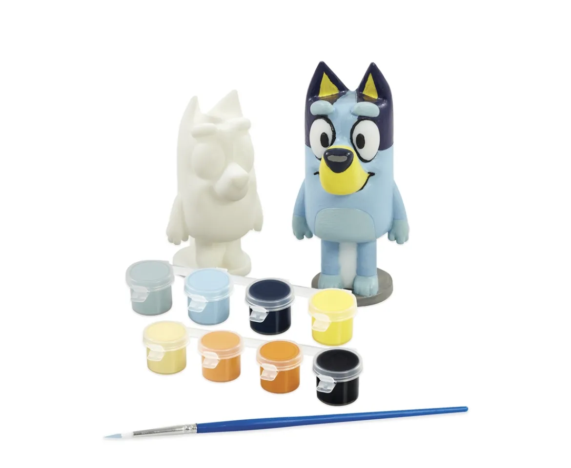 Ken Black Bluey And Bingo Paint-Up Plaster Figure Set| Art & Crafts
