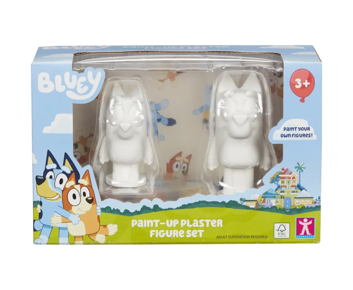 Ken Black Bluey And Bingo Paint-Up Plaster Figure Set| Art & Crafts