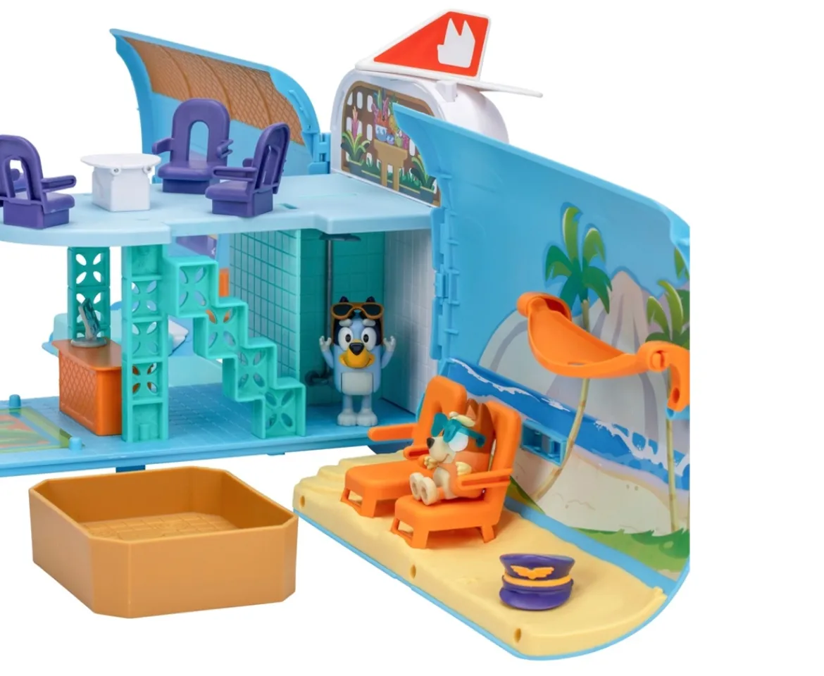 Ken Black Bluey 3-in-1 Transforming Plane Playset| Preschool & Electronic Learning