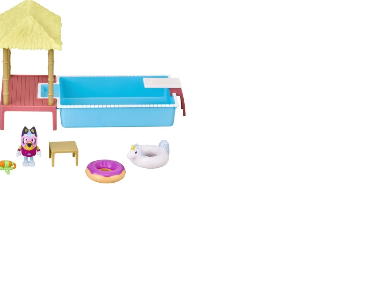 Ken Black Bluey Pool Time Fun Playset| Preschool & Electronic Learning