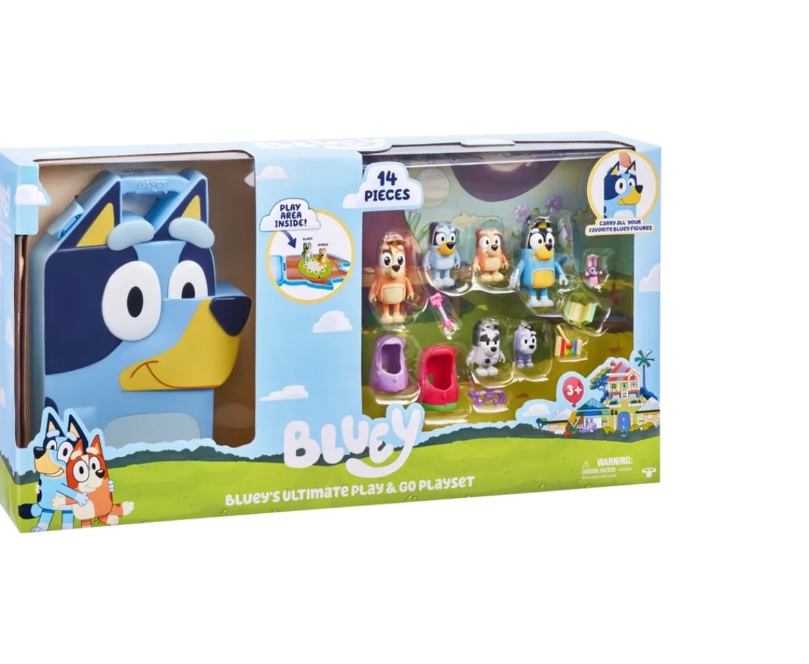 Ken Black Bluey's Ultimate Play and Go Collector Case Playset| Preschool & Electronic Learning
