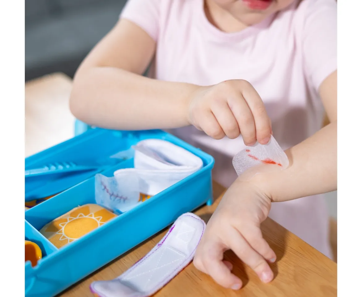 Ken Black Boo-Boos & Bandages Reusable Play Set| Imaginative Play