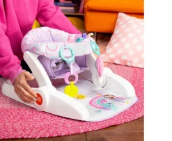 Ken Black Bright Starts Sit-Me-Up Activity Floor Seat in Purple Paradise| Baby Play