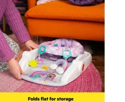 Ken Black Bright Starts Sit-Me-Up Activity Floor Seat in Purple Paradise| Baby Play