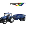 Ken Black Britains 1:32 New Holland  T6 Tractor with Dumper Trailer| Farm Model Vehicles & Playsets