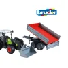 Ken Black Bruder 1:16 Claas Nectis 267F with Front Loader & Trailer| Bruder|Farm Model Vehicles & Playsets