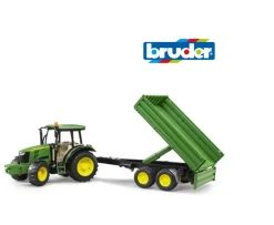 Ken Black Bruder 1:16 John Deere 5115M Tractor with Tipping Trailer| Bruder|Farm Model Vehicles & Playsets