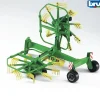 Ken Black Bruder 1:16 Krone Dual Rotary Wind Rower| Bruder|Farm Model Vehicles & Playsets