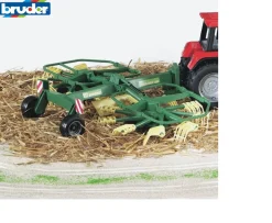 Ken Black Bruder 1:16 Krone Dual Rotary Wind Rower| Bruder|Farm Model Vehicles & Playsets