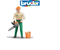 Ken Black Bruder Forestry worker with accessories| Bruder|Farm Model Vehicles & Playsets