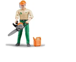 Ken Black Bruder Forestry worker with accessories| Bruder|Farm Model Vehicles & Playsets