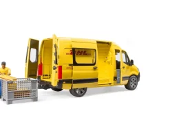 Ken Black Bruder Mercedes-Benz Sprinter DHL Van With Driver| Bruder|Action Figures & Playsets