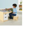 Ken Black Build 'n' Store Wooden Storage Desk & Stool| Art & Crafts|LEGO
