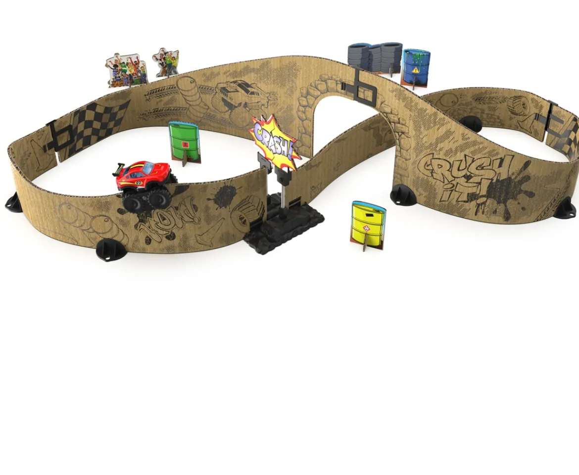 Ken Black Car-Board Racers Monster Truck & Track| Vtech|Action Figures & Playsets