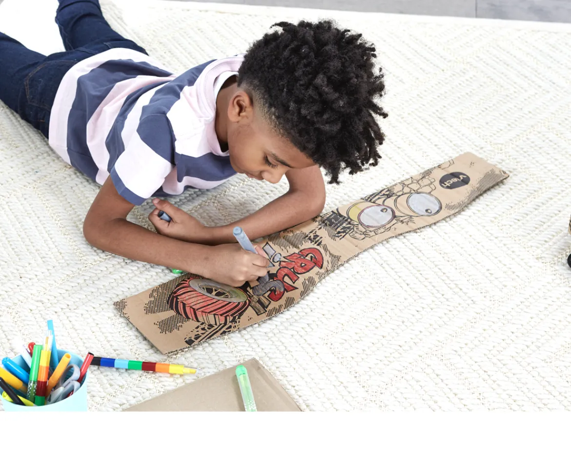 Ken Black Car-Board Racers Monster Truck & Track| Vtech|Action Figures & Playsets