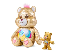 Ken Black Care Bears Dare To Care Gold Quilted Bear with Dare To Care figure (Limited Edition)| Soft Toys