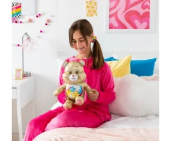 Ken Black Care Bears Dare To Care Gold Quilted Bear with Dare To Care figure (Limited Edition)| Soft Toys