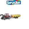 Ken Black Case IH with Frontloader, Trailer & 8 Bales| Bruder|Farm Model Vehicles & Playsets