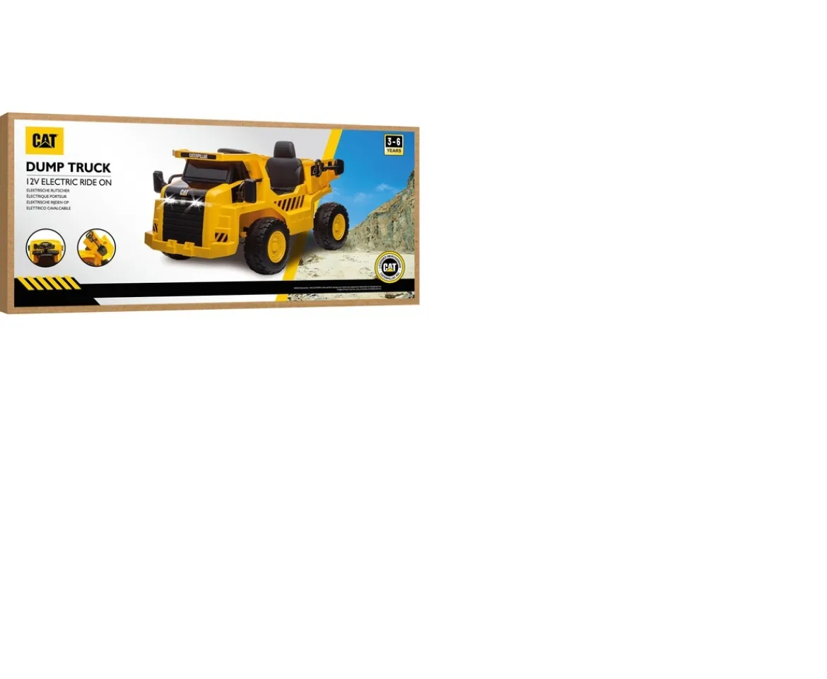 Ken Black CAT Tip Truck 12V Ride On| Electric Ride Ons