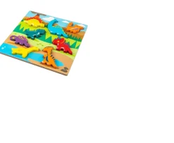Ken Black Chunky Wooden Puzzle Dinosaur| Puzzles|Wooden Toys