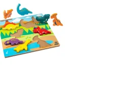 Ken Black Chunky Wooden Puzzle Dinosaur| Puzzles|Wooden Toys