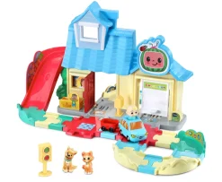 Ken Black Cocomelon™ Toot-Toot Drivers® JJ's House Track Set| Preschool & Electronic Learning