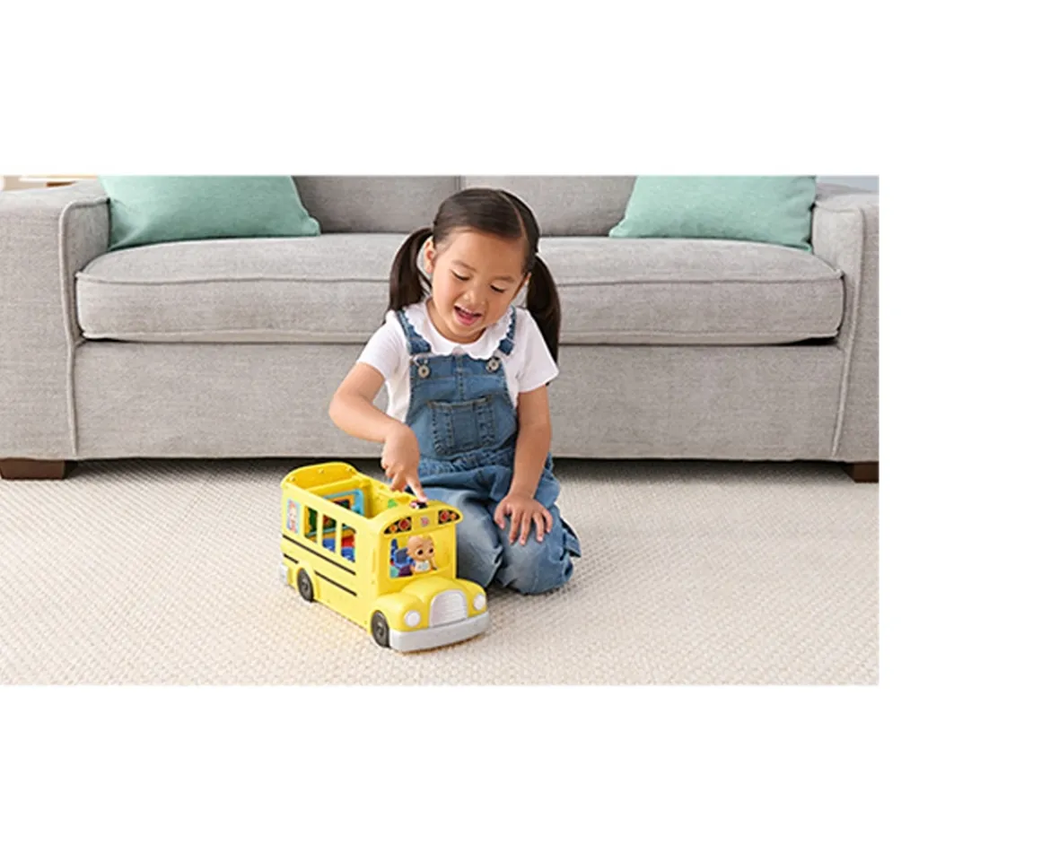 Ken Black CoComelon Transforming School Time Bus - Lights and Sounds - 3 Favourite Songs - 6 Areas of Play - R| Preschool & Electronic Learning
