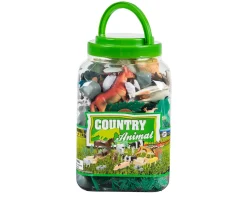 Ken Black Country Animal Farm 60 Piece Set| Farm Model Vehicles & Playsets|Action Figures & Playsets