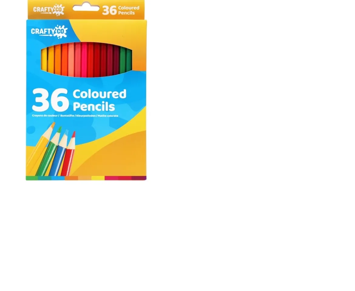 Ken Black Crafty Co. Coloured Pencils 36 Pack| Art & Crafts