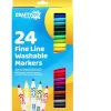 Ken Black Crafty Co. Fine Tip Washable Markers 24 Pack| Art & Crafts