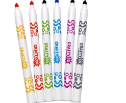 Ken Black Crafty Co. Fine Tip Washable Markers 24 Pack| Art & Crafts
