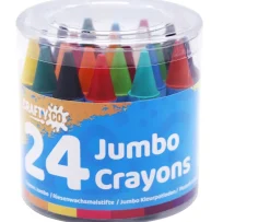Ken Black Crafty Co. Jumbo Crayons 24 Pack| Art & Crafts