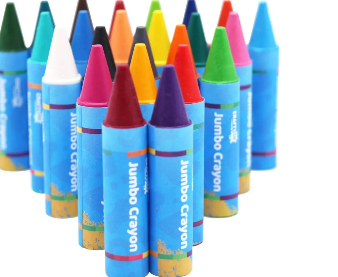Ken Black Crafty Co. Jumbo Crayons 24 Pack| Art & Crafts