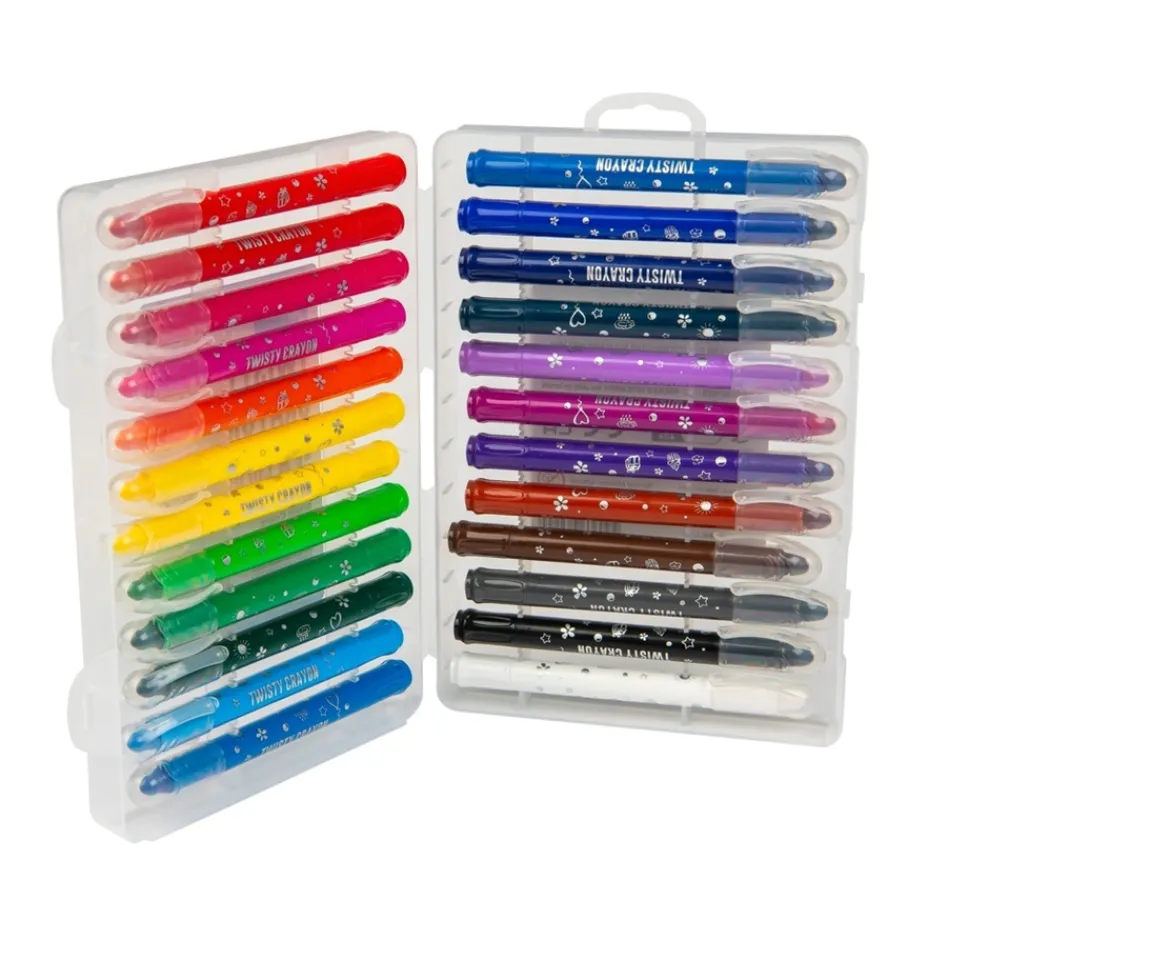 Ken Black Crafty Co Twisty Crayons 24 Pack| Art & Crafts