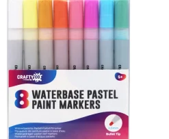 Ken Black Crafty Co. Waterbase Pastel Paint Markers 8 Pack| Art & Crafts