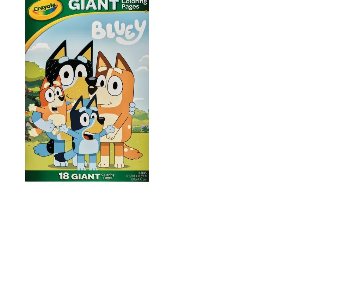 Ken Black Crayola Bluey Giant Colouring Pages| Crayola|Art & Crafts