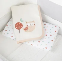 Ken Black CuddleCo Sleepy Owl 4 Piece Crib Bedding Set| Nursery Furniture & Bedding