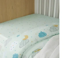 Ken Black CuddleCo Spring Skies 4 Piece Cot Bed Bedding Set| Nursery Furniture & Bedding