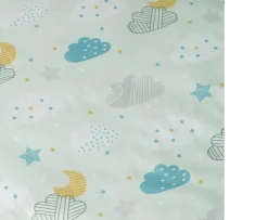 Ken Black CuddleCo Spring Skies 4 Piece Cot Bed Bedding Set| Nursery Furniture & Bedding