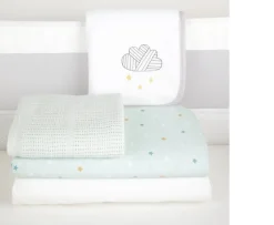 Ken Black CuddleCo Spring Skies 4 Piece Crib Bedding Set| Nursery Furniture & Bedding