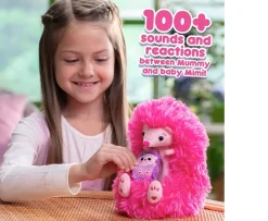 Ken Black Curlimals Mummy and Baby Mimi Hedgehog Set| Interactive Toys