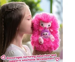 Ken Black Curlimals Mummy and Baby Mimi Hedgehog Set| Interactive Toys