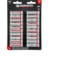 Ken Black Daewoo LR6 1.5V Alkaline Batteries 20-Pack| Battery Packs
