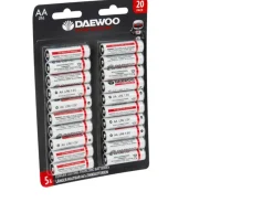 Ken Black Daewoo LR6 1.5V Alkaline Batteries 20-Pack| Battery Packs